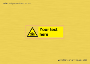 Custom warning ferries crossing vessels